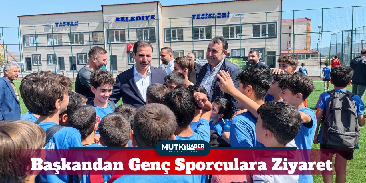 Tatvan Belediye Başkanı Emin Geylani, Genç Sporcuları Ziyaret Etti