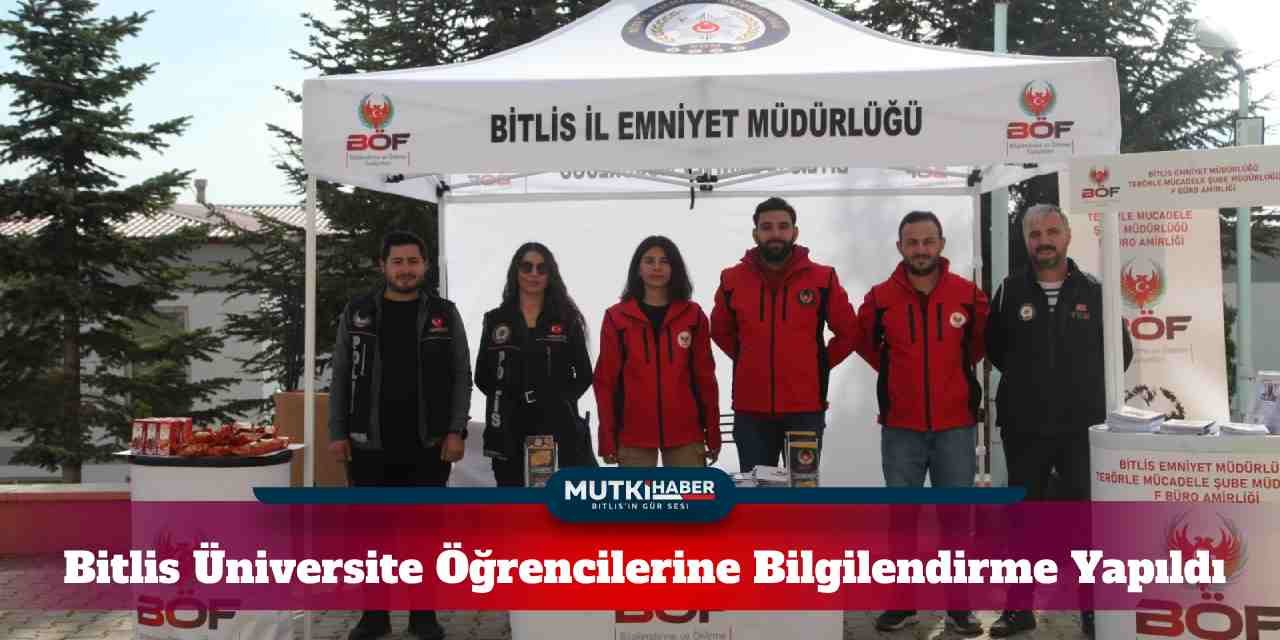 Bitlis Üniversite Öğrencilerine Uyuşturucu Konularında Bilgilendirme Yaptı