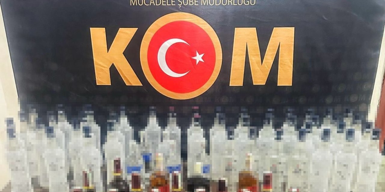 Tunceli'de 63 Şişe Kaçak İçki Ele Geçirildi